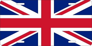 United Kingdom Flag License Plates