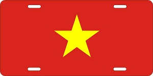 Vietnam Flag License Plates