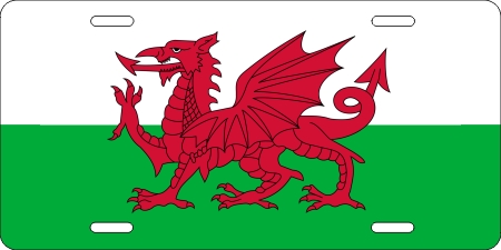 Wales Flag License Plates