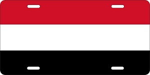 Yemen Flag License Plates