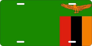 Zambia Flag License Plates