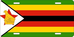 Zimbabwe Flag License Plates