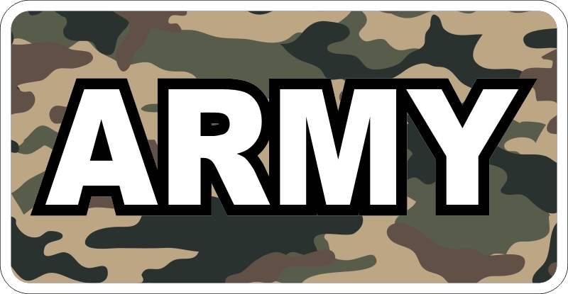 Army Camo (Brown) Decal