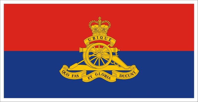 Artillery Branch Flag Decal