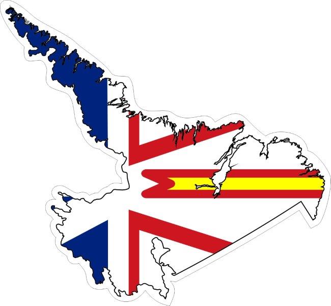Labrador Map Flag Decal