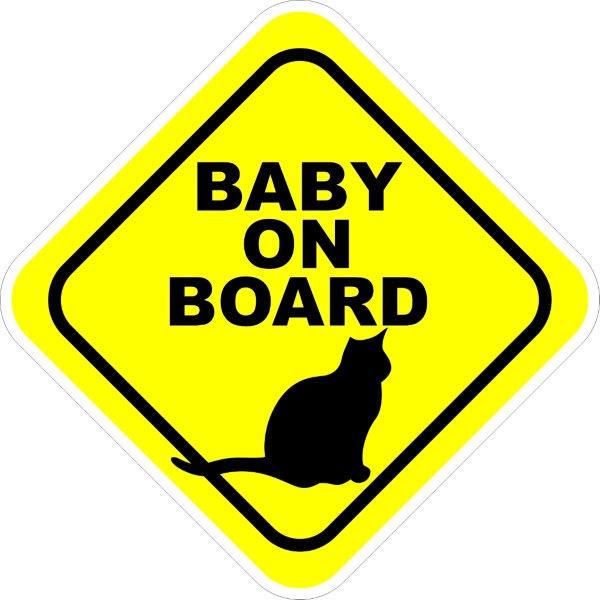 Baby On Board (Cat/Kitten) Decal