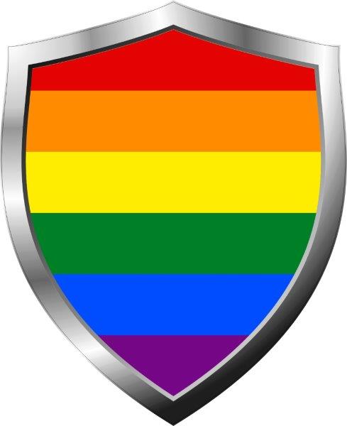 Rainbow Shield Decal