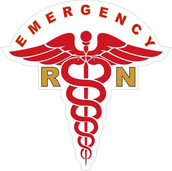 Registered Nurse (RN) Emergency Caduceus Decal