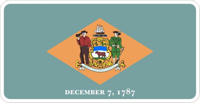 Delaware Flag Decal
