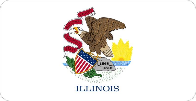 Illinois Flag Decal