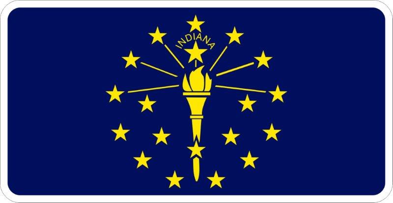 Indiana Flag Decal