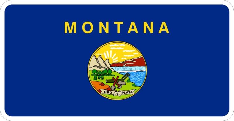 Montana Flag Decal