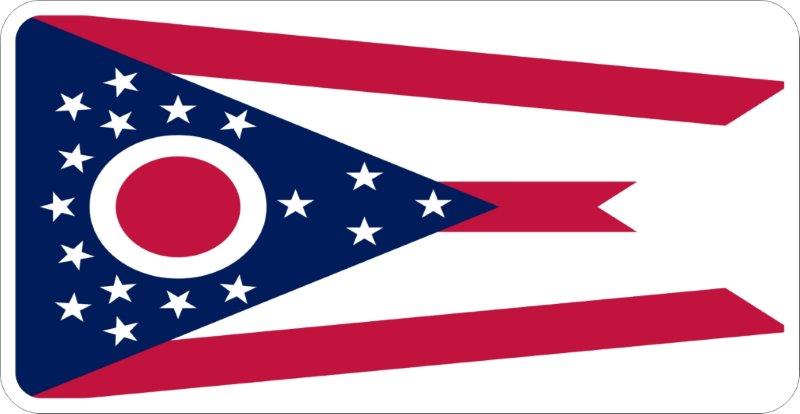 Ohio Flag Decal