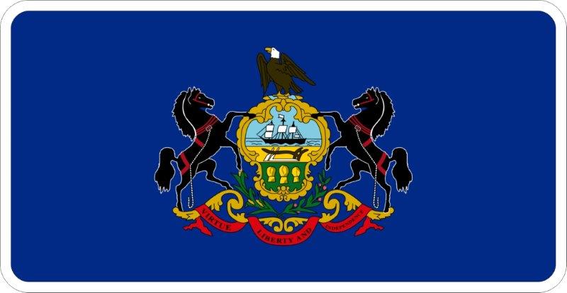 Pennsylvania Flag Decal