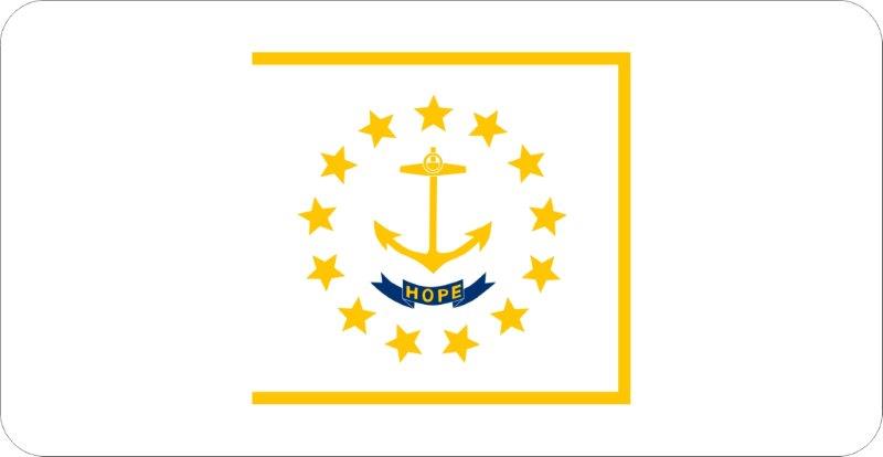 Rhode Island Flag Decal