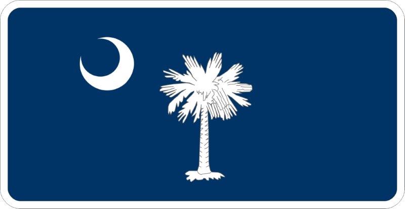South Carolina Flag Decal