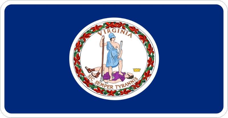 Virginia Flag Decal