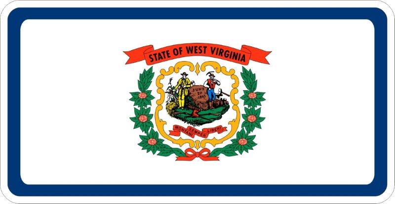 West Virginia Flag Decal