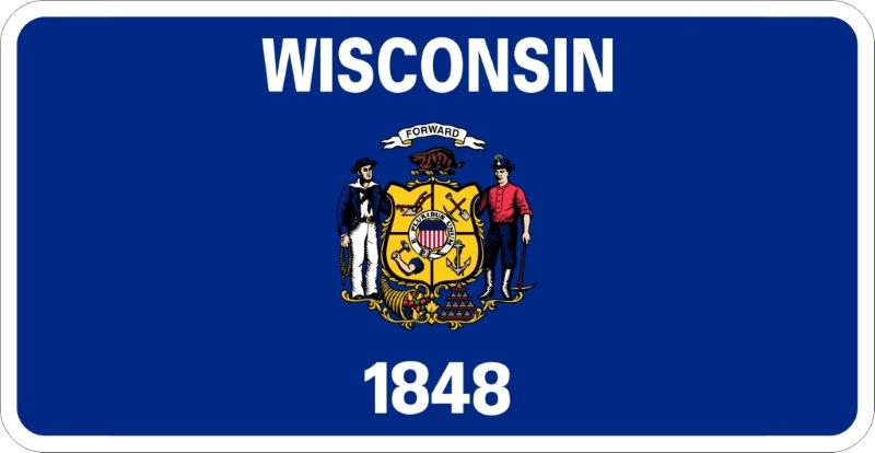 Wisconsin Flag Decal