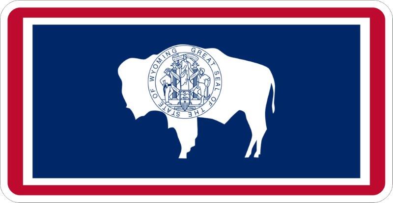 Wyoming Flag Decal