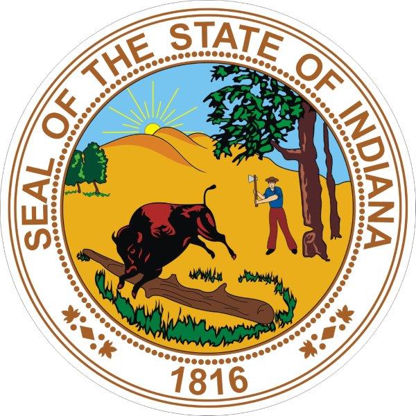 Indiana Seal Decal