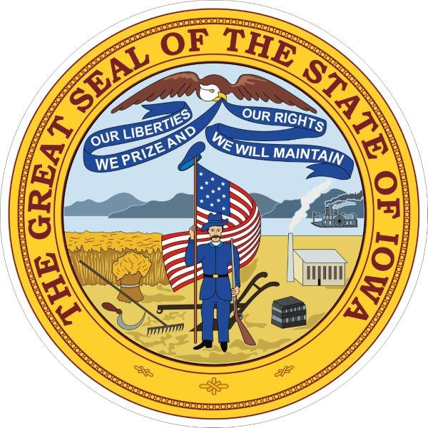 Iowa Seal Decal