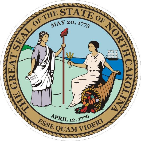 North Carolina Seal Decal