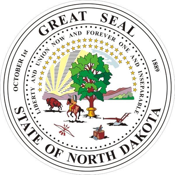 North Dakota Seal Decal