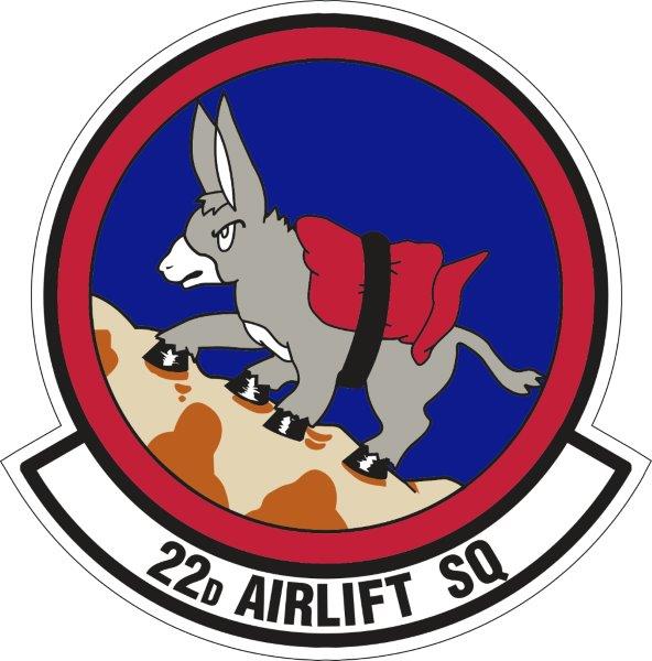 22d Airlift Squad Decal