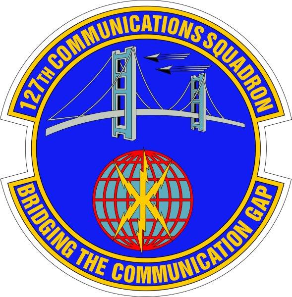 127th Communications Squad Emblem Decal