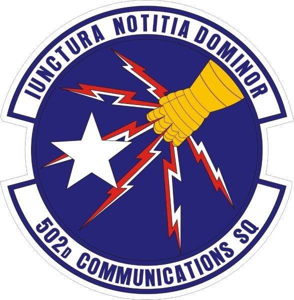 502nd Communications Squad Emblem Decal