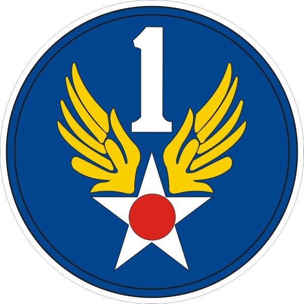 1st Air Force Plaque Decal