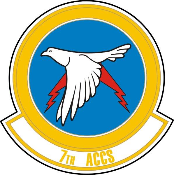 7th Airborne Command & Control Squadron Emblem Decal