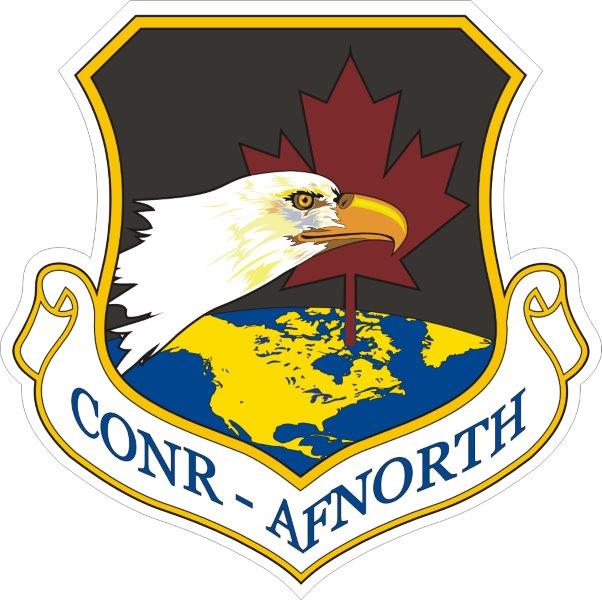 U.S. Air Force Continental US NORAD Region and Air Forces Northern (CONR-AFNORTH) Emblem Decal