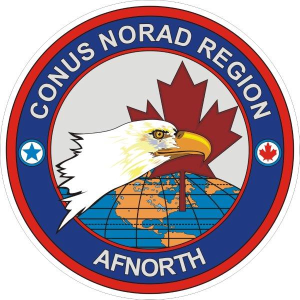 U.S. Air Force Continental US NORAD Region and Air Forces Northern (CONR-AFNORTH) Seal Decal
