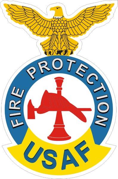 USAF Fire Protection Decal