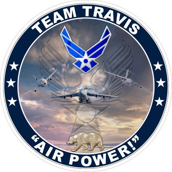USAF Team Travis Airbase Decal