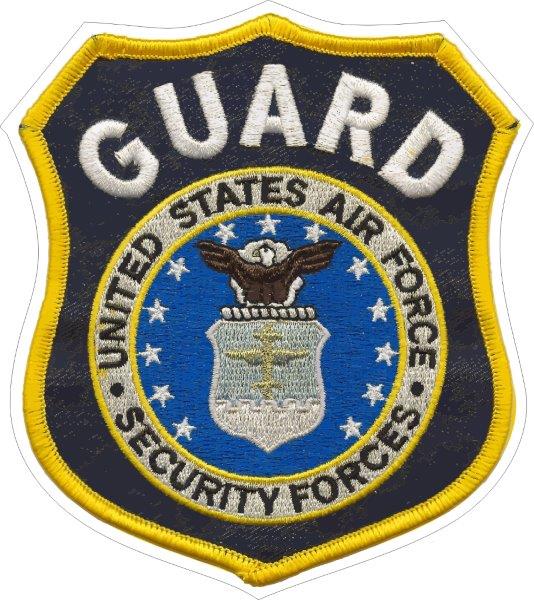 United States Air Force Security Forces Guard Patch Decal