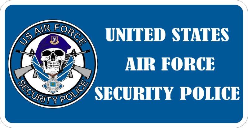  Air Force Security Police Logo Shaped Sticker (US