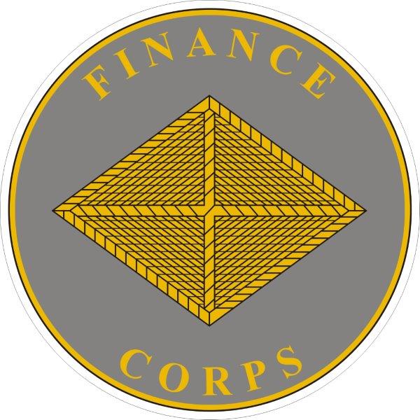 US Army Finance Corps Plaque Decal