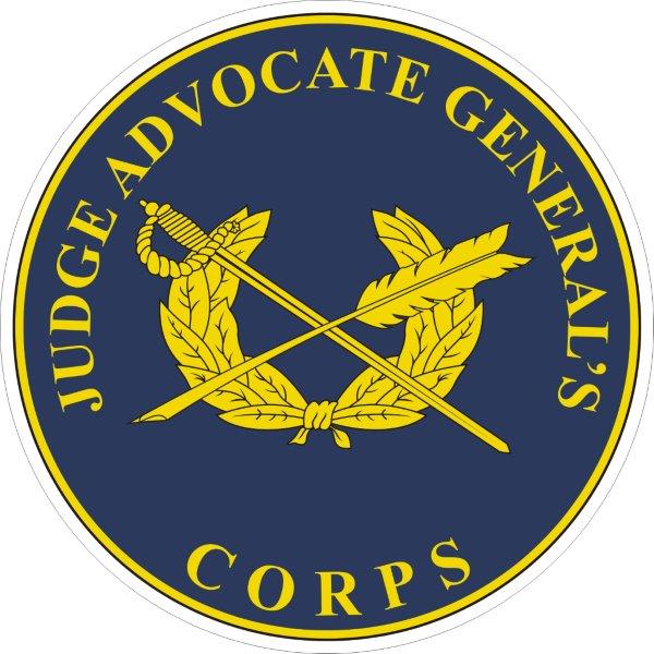 US Army Judge Advocate General (JAG) Plaque Decal