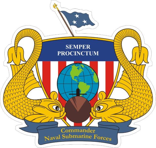Commander Naval Submarine Forces Emblem Decal