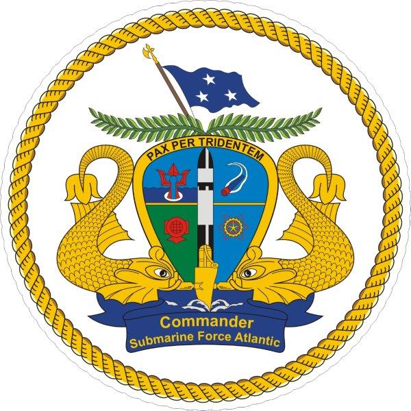 Commander Submarine Atlantic Emblem Decal