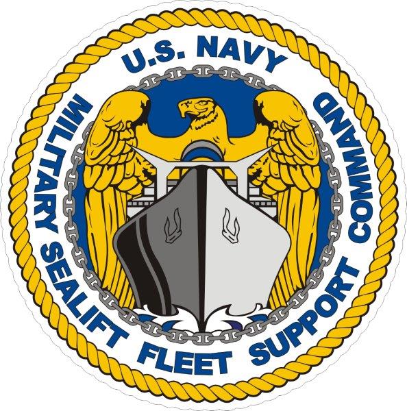 Military Sealift Fleet Support Command Emblem Decal