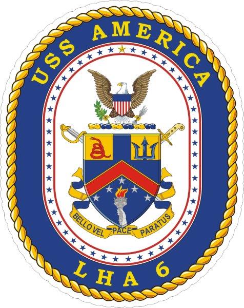 USS America LHA-6 Emblem Decal