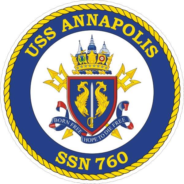 USS Annapolis SSN-760 Emblem Decal