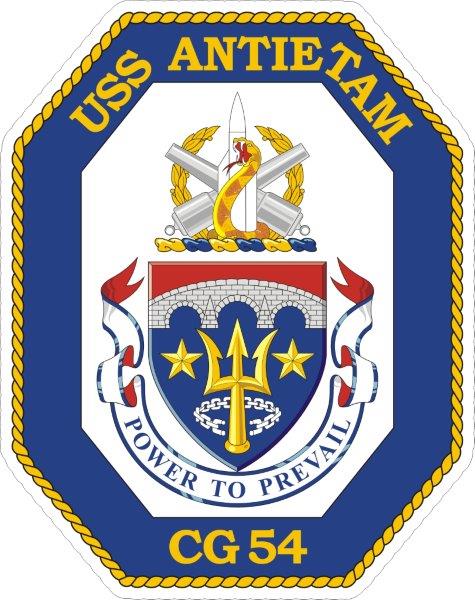 USS Antietam CG-54 Emblem Decal