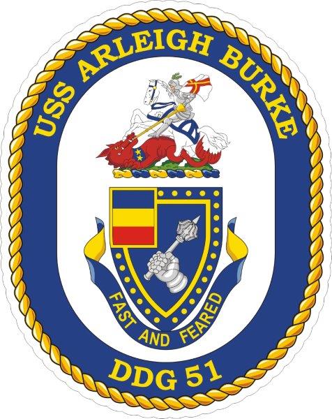 USS Arleigh Burke DDG-51 Emblem Decal