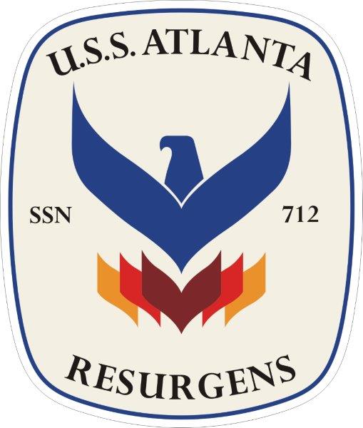 USS Atlanta SSN-712 Emblem Decal