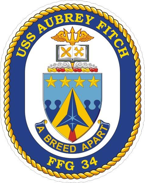 USS Aubrey Fitch FFG-34 Emblem Decal